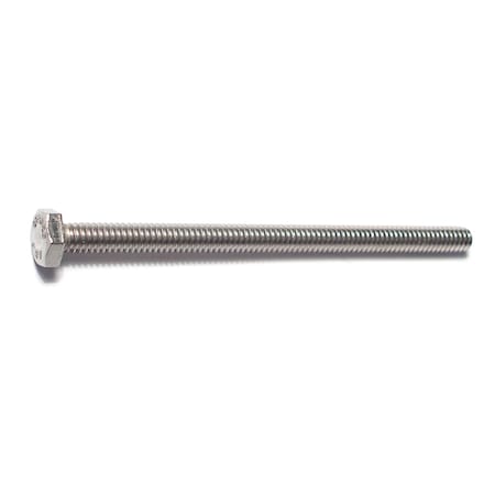 Midwest Fastener 18-8, 1/4"-20 Hex Head Tap Bolt, Plain Stainless Steel, 4 in L, 5 PK 78665